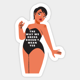 my body my choice womens feminist Sticker